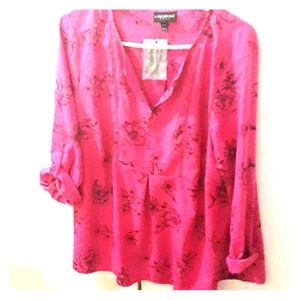 Long sleeve pink top